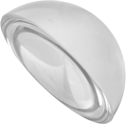 UTHCLO Sfera di Cristallo Decorativa dal Design Contemporaneo 6cm in Vetro Trasparente Lente d'Ingrandimento, Mezza Sfera per Scrivania e Soggiorno