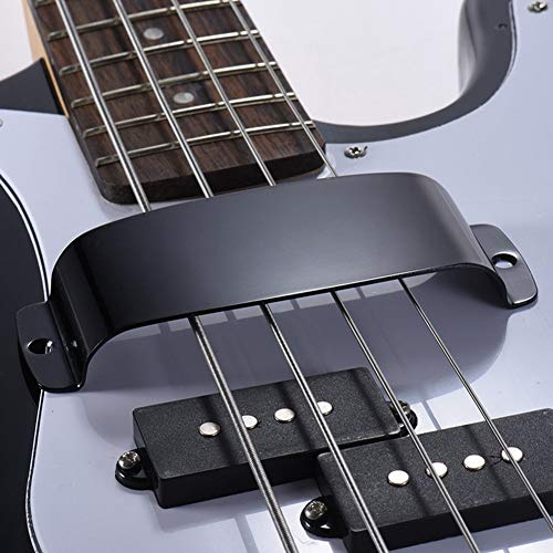 Generic Cubierta para Pastilla de bajo, Protector de Aleación Duradero, Estructura Compacta para Piezas de Guitarra, Oro, Plata, Negro, Bronce para Músicos (BLACK)