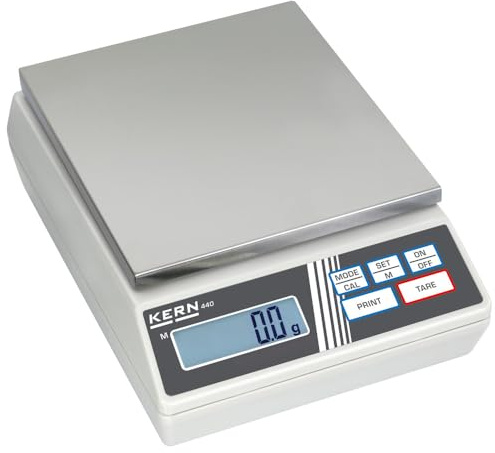 Kern & Sohn wlpa6000 N 440 Serie Präzisions-Waage, 150 mm x 170 mm Plattform, 165 mm Länge x 230 mm Breite x 80 mm Höhe, 6000 g Bereich-Wägezelle Skala, 1 g