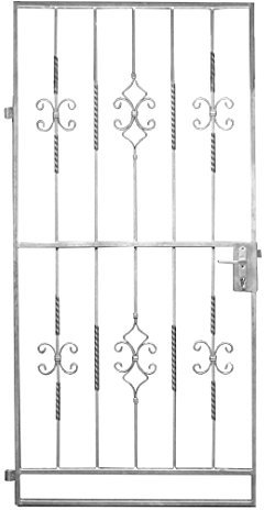 Gartentor Karat 960 × 1990 mm – feuerverzinkt Stahl Eingangstor – Sicherheit, witterungsbeständig, robust