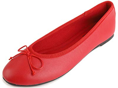 Feversole Women's Fashion Round Toe Ballet Flat,Bailarina Punta Redonda para Mujer