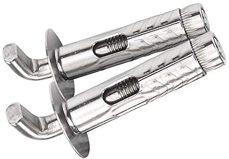 Ningvong Gancho del Calentador de Agua eléctrico de Tornillo de expansión de Acero Inoxidable 304-M10 * 100 (2 Piezas)