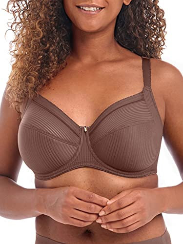 Fantasie Women's Fusion Underwire Full Cup Side Support Bra Coverage, Opaque, Coffee Roast, 36/D