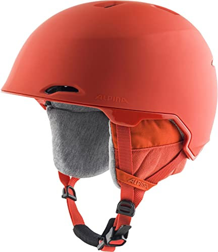 Alpina MAROI - Sicherer, Bruchfester & Individuell Anpassbarer Skihelm Mit waschbarem Innenfutter Für Erwachsene, Pumpkin-orange matt, 53-57 cm