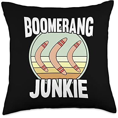 Boomerang Junkie Throw Pillow
