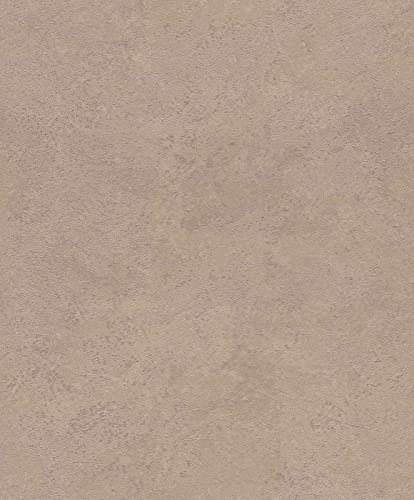 Rasch Tapete 315165 - Vliestapete Kupfer Metallic Uni Betonoptik Struktur aus der Kollektion Factory V