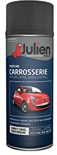 Julien Peinture Aérosol Relooking pour Carrosserie - Voitures et 2 roues - Gris Titane Métal 400ml