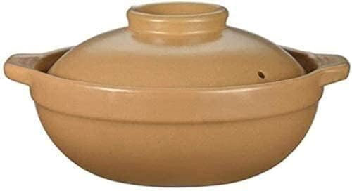 Olla de arcilla para cocinar cazuela de arcilla, olla de terracota, cacerola de cerámica, capacidad de 0,6 L