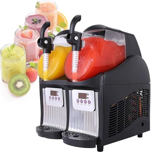 SACLMD Máquina para Hacer granizados con Dos Tanques,máquina para Hacer granizados comerciales,máquina para Hacer granizados de Bebidas,máquina para Hacer granizados eléctrica,220V