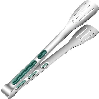 Generic Premium Stainless Steel Kitchen Tongs with Non-Slip Grip (12)