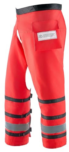 VEVOR Apron Style Chainsaw Chaps, Class D, 8 Layers Chainsaw Pants with Adjustable Belt & Gear Pocket, Chain Saw Chaps for Men/Women, Chainsaw Safety Equipment for Loggers Forest Workers, Medium