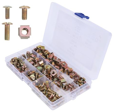 CHILDWEET 120 Teile/schachtel Computer Rack Montage Kit M5 Mutter Quadratische Schloss Einsatz Muttern Schrauben Schwimmende Käfig Mutter