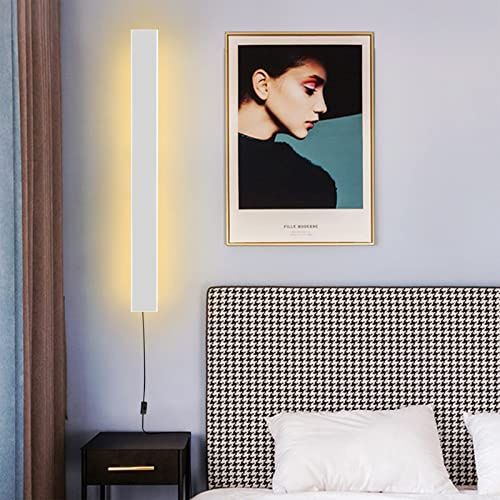 Wall Lamps,Long Lights Indoor LED Lamp Sconce Uplighter Downlighter Modern Living Stair 2700K-6500K,White,80CM 48W
