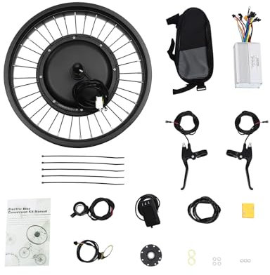 Xingfx 20 Zoll E-Bike Umbausatz Vorderrad 1000W 48V mit LCD-Display, PAS-Sensor & Gasgriff – Elektrofahrrad Nachrüstsatz für Fahrrad & Schneemobil, Geschenkidee für Radfahrer