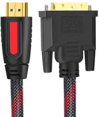 Câble vidéo 4K compatible HDTV 1,5 m en nylon blindé transmission bidirectionnelle pour systèmes home cinéma câble DVI compatible HDTV pour projecteurs PC