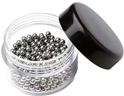 Ioensy Decantador Bolas de Acero Inoxidable Perlas Reutilizables de Limpieza Accesorios para Botellas Utensilios para Cristalería para Limpiar Residuo, 4 Mm