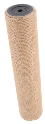 Hohopeti Repuesto de Poste Rascador para Gatos con Cuerda de Sisal y Tornillos, Diseño Vertical para Árbol de Gatos, Adecuado para Uso en Interiores y Fomentar Hábitos Naturales