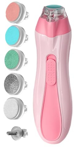 Terrimmer per unghie elettrico, taglia unghie elettriche File unghie | Kit tampone di rivestimento con led Light Anti-Pinch Battery Manicure Care per bambini fissata per le ragazze di ragazzi Uso