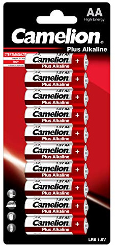 PILAS CAMELION LR6-BP10 AA LR6, PLUS ALKALINE, 10 PC(S)