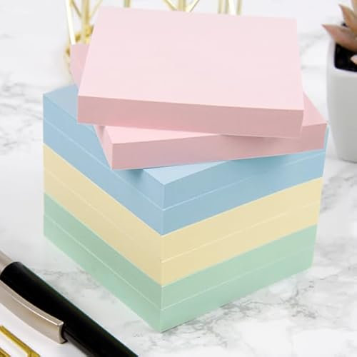 8 Haftnotizen BIZSTIX® Office Farb-Pack Pastell farbig sortiert blau, gelb, grün, rosa für Ihr Büro