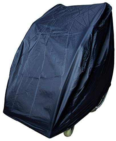 Teckmedi Rollator Schutzabdeckung, Schwarz, Nylon, Wasserabweisend, ca. 81 x 53 x 75 cm, ca. 270 g, mit Gewichtsband
