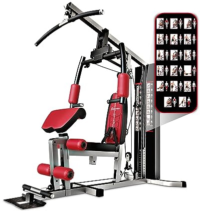 Kraftstation HGX100/HGX150/HGX200/HGX300, bis zu 80kg, Deutsche Qualitätsmarke, Bodybuilding Sportstech Multifunktions-Homegym mit Stepper und Powertower oder Beinpresse, Fitnessstation für Zuhause