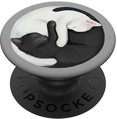 Balancing Yin Yang Cats PopSockets Adhesive PopGrip