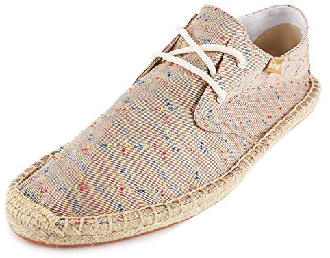 Alexis Leroy griglia Confortevole Espadrillas Slip On Loafer Scarpe Sommarskor da Uomo Tessuto con Lacci Arancia 43 EU