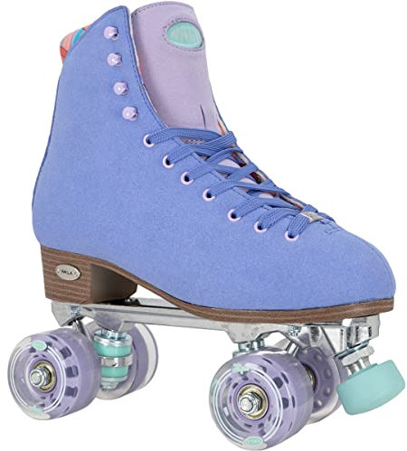 VNLA Parfait Damen Rollschuhe | Trendig, bequem & perfekt für breite Füße | High-Top Quad Skates - Lila - Damen 41