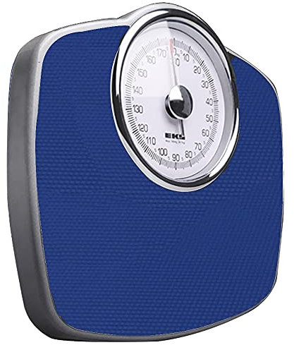 MANY Bilancia Pesapersone Meccanica Professionale, Bilancia da Bagno Analogica di Precisione, Scala retrò Superficie Antiscivolo, Misura Peso Fino 180kg, Senza Batteria
