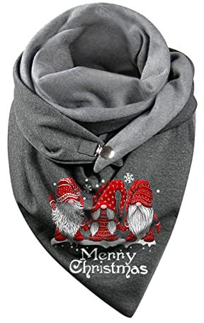 Dreiecksschal Damen Strickschal Wärmende Baumwolle Schal Wollschals Deckenschal Frauen Strick-Pullover Umhängetuch Button Knopf Dreieckstuch Weiches Dreieckstuch Lätzchen Dreieckstuch Loop Schal
