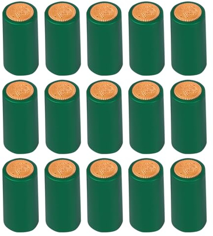 NUOBESTY Wine Heat Shrink Capsules Green Bottle Film 100pcs