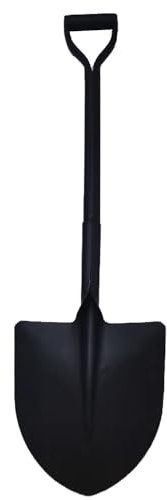 KEROPPA Pala Metálica con Mango (Redonda Mango Metal, 1 Unidad)