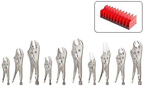 TEKTON All Locking Pliers Set (10-Piece) | PLK99904 | Rack