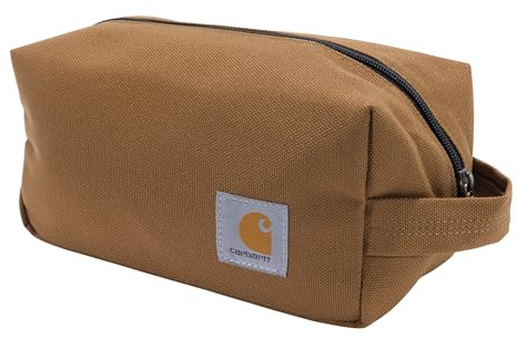 Carhartt Durable Travel Kit, Organize Essentials W/the Water Resistance Toiletry Bag, Carhartt Brown