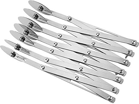 Adjustable Pastry Cutter, Stainless Steel 7 Wheel Dough Roller Divider Expandable Pizza Slicer, Baking Cutter Roller for Pastry, Pizza, Pasta