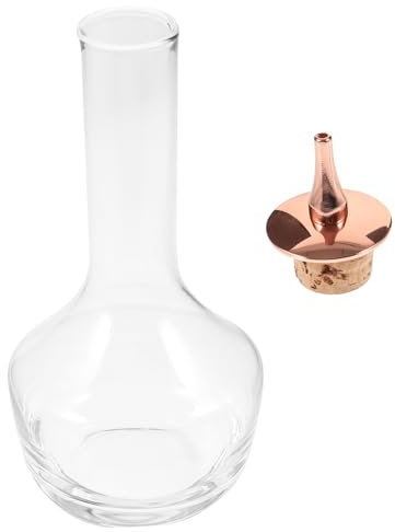 MAGICLULU Bottiglia Vetro per Bitter Bottiglie Vetro Liquori Bottiglia con Tappo per Cocktail Bottiglie per Bitter