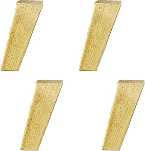 ZIFTtyA Neigbare Möbel-Tischbeine aus Holz, Sofabeine, TV-Tischbeine, Couchtischbeine, 4 Stück, for Schlafzimmer, Eiche, Wohnzimmer, Schreibtisch, 10 cm–25 cm(4.7in/12cm)