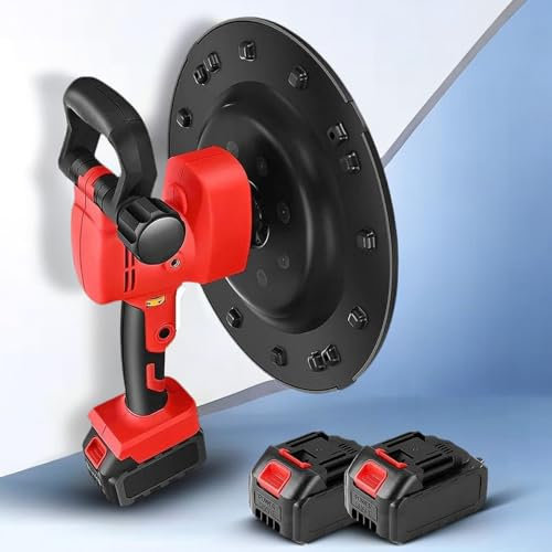Levigatrice Rotorbitale Eccentrica Cazzuola per cemento con asta di miscelazione, miscelatore per cemento, 80-200 giri/min, 3800 W, cazzuola per stucco per cemento, macchina per lucidatura e