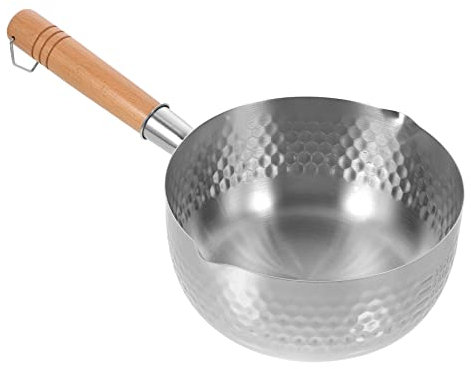 Cabilock Cacerola De Acero Inoxidable Olla Para Ramen Olla Para Fideos Pequeño Práctico Asa Suave Resistente a La Corrosión