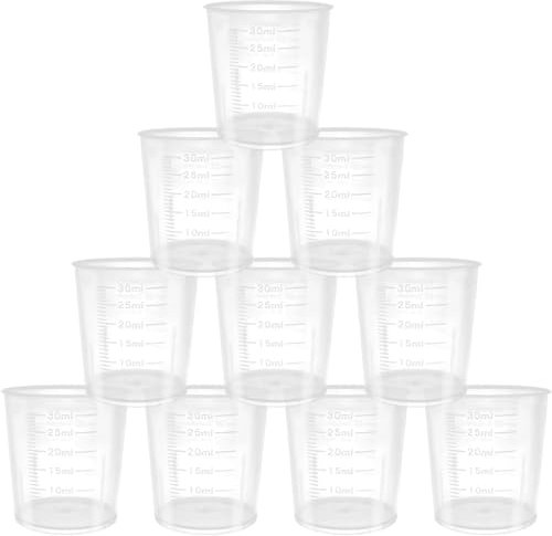 30ml Pill Pots– Empty Plastic Medicine Amber Bottles, Pill Storage Containers with Screw Child Safe Caps, Durable & Strong Medicine Storage Bottles – Pack of 80 Units