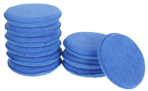 SOLUSTRE 10piezas Esponjas para Aplicar Cera De Automóviles Almohadillas De Pulido para Brillo Mejorado Esponjas De Limpieza para Tipo De De Vehículos y Domésticas