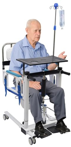 Silla de transferencia eléctrica para pacientes,Silla de ruedas plegable para uso doméstico,Silla de ruedas plegable Silla de transferencia doméstica Silla de ruedas de baño cómoda Silla de ruedas de