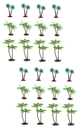 HOMSFOU 2 Ensembles Modèle De Cocotier Simulation Plantes Cocotier Modèle Palmier Palmiers Artificiels Palmier Miniature Mini Palmiers Plastique 12 * 2