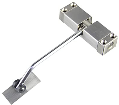 DIYEAH Ferme Porte Automatique Acier Inoxydable avec Ressort pour Portes Intérieures Extérieures Installation Facile Vis Incluses Convient Aux Portes Jusqu