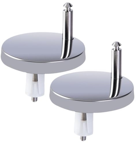 Bisagras Para Tapa del Inodoro y Accesorios de Fijación | 2X Juego De Repuesto De Bisagras Con Tornillos Expansores | De Fijación De Liberación Rápida Para Baño, Hogar, Residencia Y Hotel
