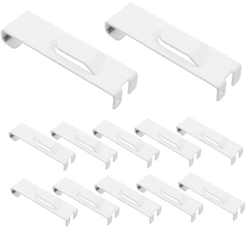 BESTOYARD 12piezas Ganchos De Pared De Rejilla Resistentes Para Organizar y Exhibir Artículos Ganchos De Pared De Rejilla Para Tiendas Ferias De Artesanía y Uso Doméstico Para Tableros