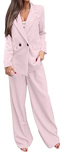 Tute Eleganti Donna Cerimonia Curvy Tuta Da Cerimonia Manica Lunga Casual Aperto Davanti Colletto Tailleur Da Cocktail Eleganti Completo Due Pezzi Blazer E Pantaloni Matrimonio Abito Da Lavoro