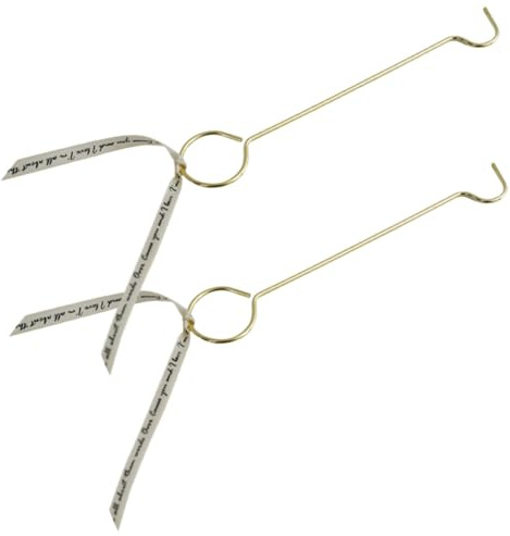 Amosfun 1 Set Spegni Candele Resistente con Gancio per Stoppini Accessori per Candele Profumate Strumenti Sicuri per Estinguere Senza Manico Ergonomico per Uso Domestico 2 Pezzi