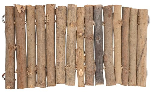 Toyvian Escondite de Madera para Tortugas y Reptiles, Decoración para Terrarios Interiores, Hábitat Natural Diseño en Forma de Palo y Fácil Montaje DIY